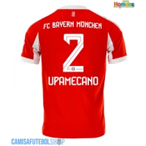 Camisa de time de futebol Bayern Munich Dayot Upamecano #2 Replicas 1º Equipamento 2025-26 Manga Curta